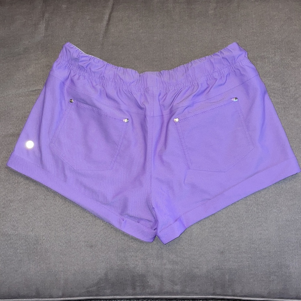 LuLuLemon Women’s Purple shorts. Size 12 - Picture 3 of 6